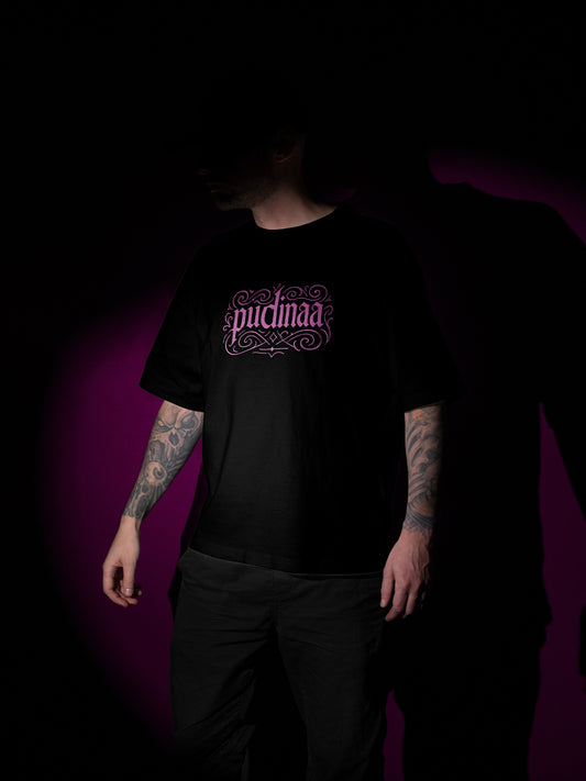 Model wearing Mandala art 240 GSM Best Oversized T-shirt - Pudinaa