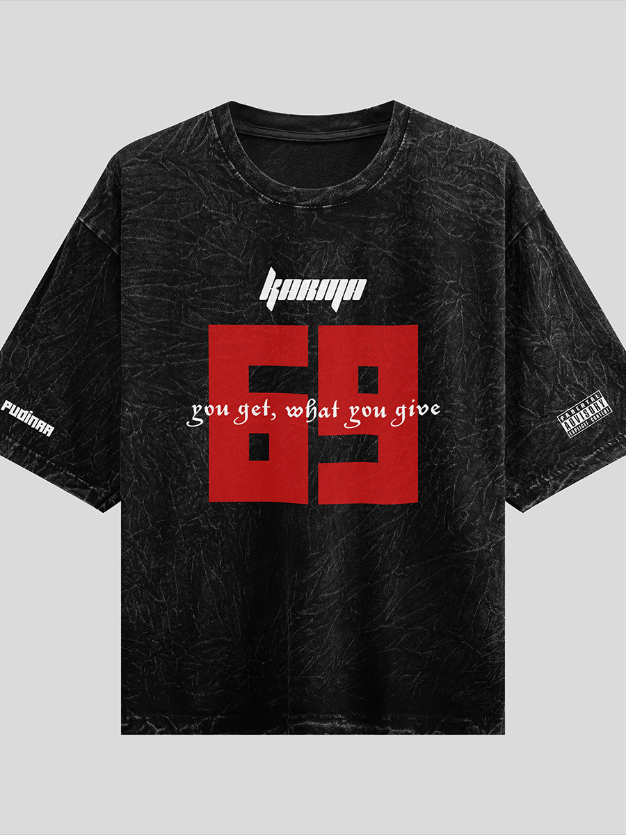 69 Acid Wash T-Shirt