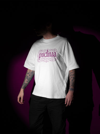 Model wearing Mandala art 240 GSM Best Oversized T-shirt - Pudinaa