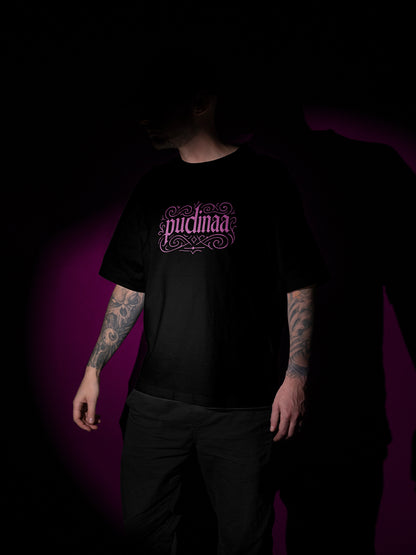 Model wearing Mandala art 240 GSM Best Oversized T-shirt - Pudinaa