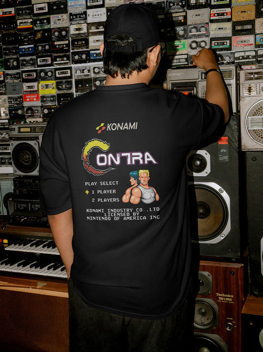 Model wearing Contra 240 GSM Best Oversized T-shirt - Pudinaa