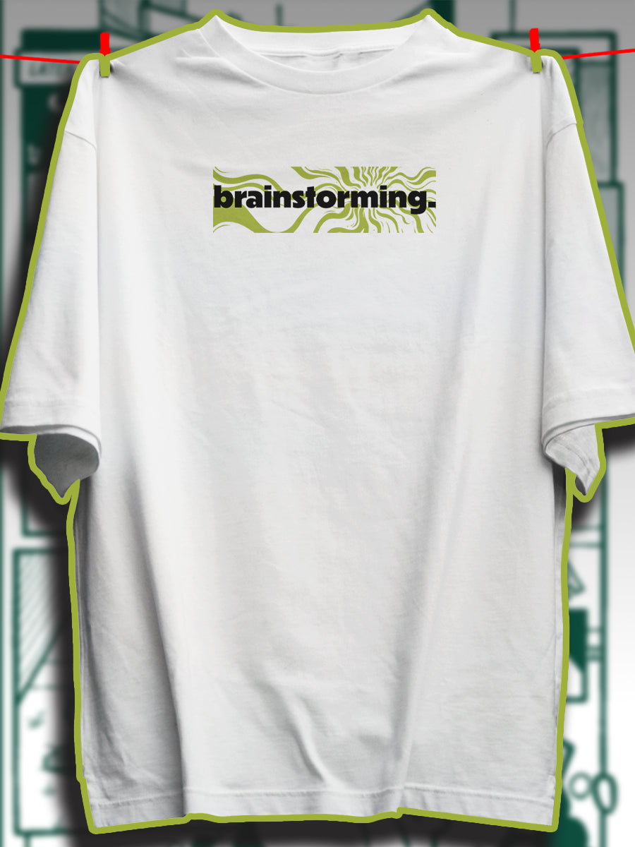 Brainstroming 240 GSM Best Oversized T-shirt - Pudinaa