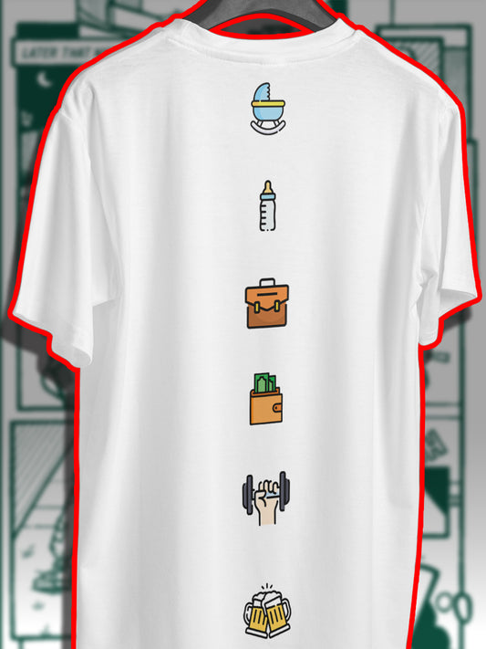 Dad's dynasty 240 GSM Best Oversized T-shirt - Pudinaa