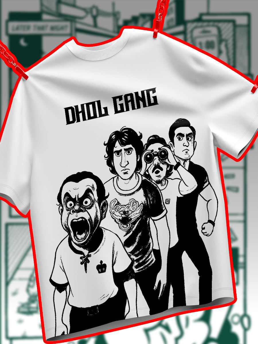 Dhol Gang 240 GSM Best Oversized T-shirt - Pudinaa