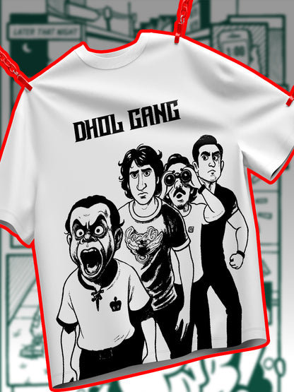 Dhol Gang 240 GSM Best Oversized T-shirt - Pudinaa