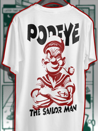 Popeye 240 GSM Best Oversized T-shirt - Pudinaa