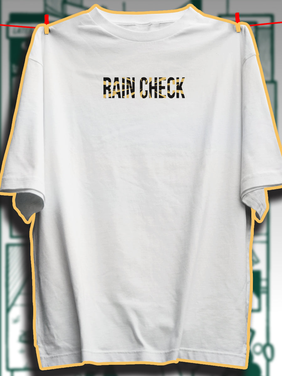 Rain check 240 GSM Best Oversized T-shirt - Pudinaa