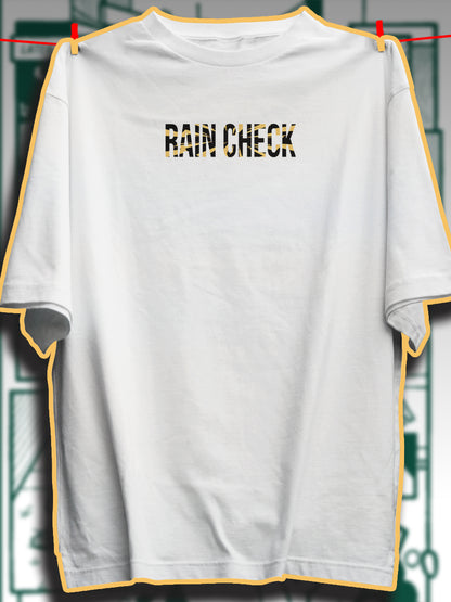 Rain check 240 GSM Best Oversized T-shirt - Pudinaa